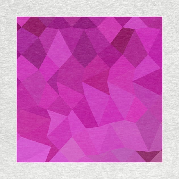 Persian Rose Pink Abstract Low Polygon Background by retrovectors